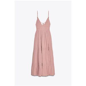 Zara Gauze Midi Dress